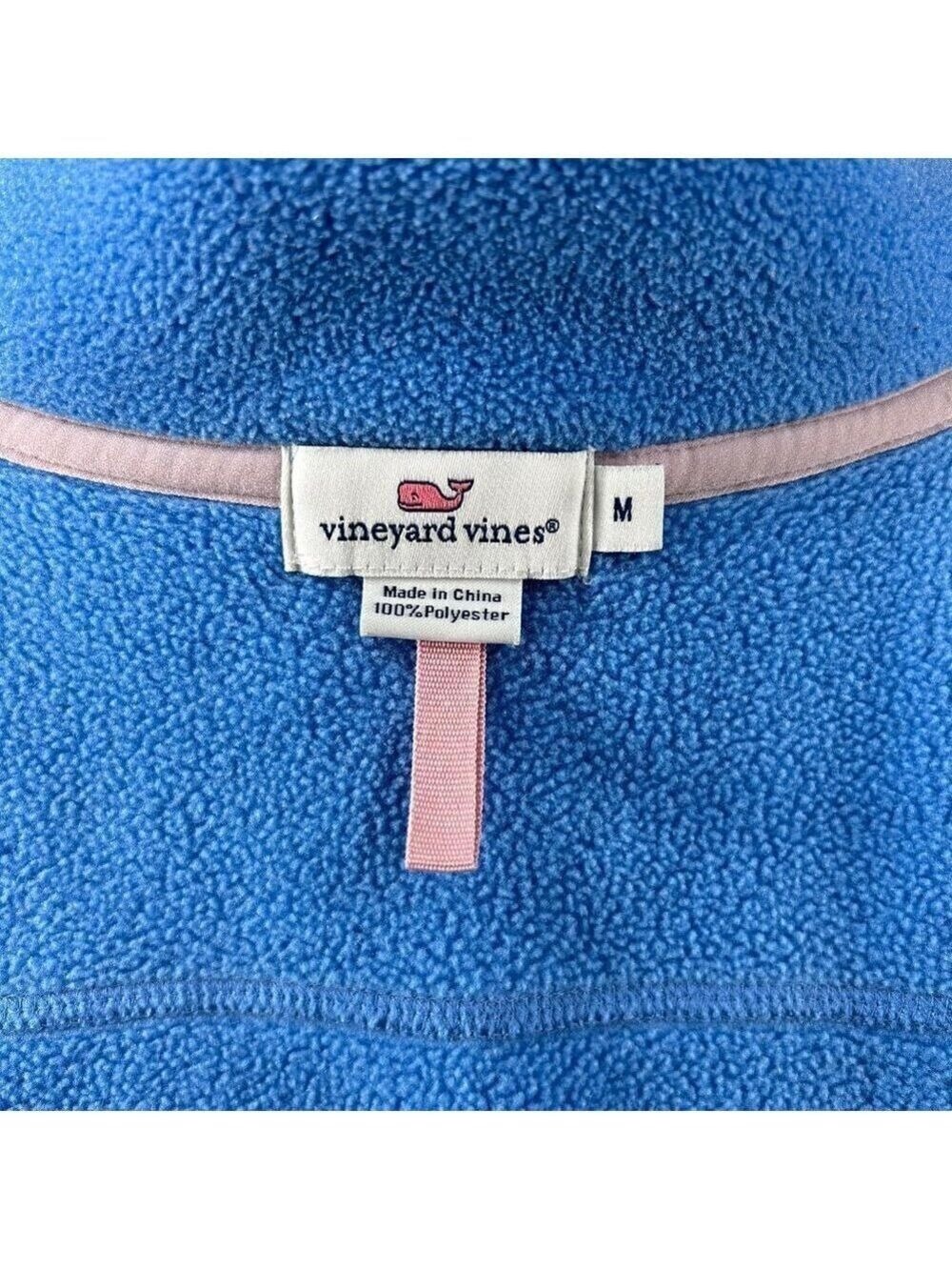 Vineyard Vines Womens Blue Fleece Vest Full Zip Hiking Top Size M - Picture 5 of 11